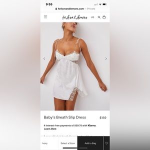 For love and lemons slip dress